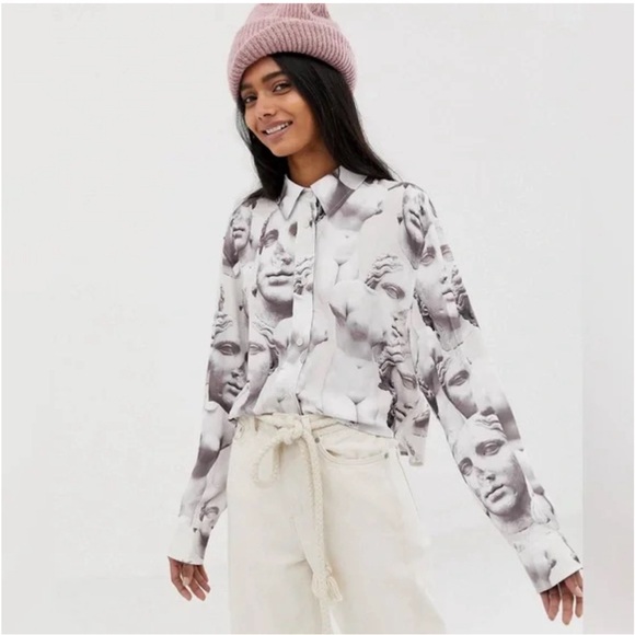 Weekday Sculpture Flowy Shirt - Picture 1 of 3